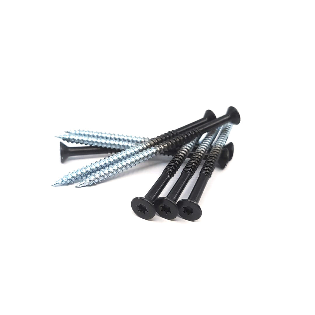 #14x4" Black Flat Head Screws (8pcs)