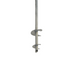 close-up of 3-1/4" diameter bladed auger on white background