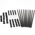 snap'n lock stair balusters round black on a white background