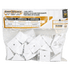 Package of square white Snap Lock stair adapter pieces with packaging details.