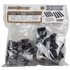 package of 20 square black baluster connectors