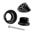 round black snap'n lock stair adapter plus connector on a white background