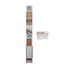 round white 25" snap'n lock stair baluster kit in packaging on a white background