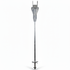 Deck foot anchor ledger upright and fully assembled on a white background