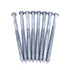 ¼ x 4" Galv. Hex Head Lag Screws (8 pcs)