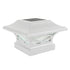 Kingsbridge White Dual Lighted Solar Post Cap