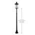 Classy Black Aluminum Hampton Solar Lamp