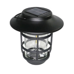 Black Aluminum Nottingham Solar Hanging Coach Light