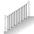 Indoor Snap'n Lock® Stair Balusters (2 pack) - Open Stringer